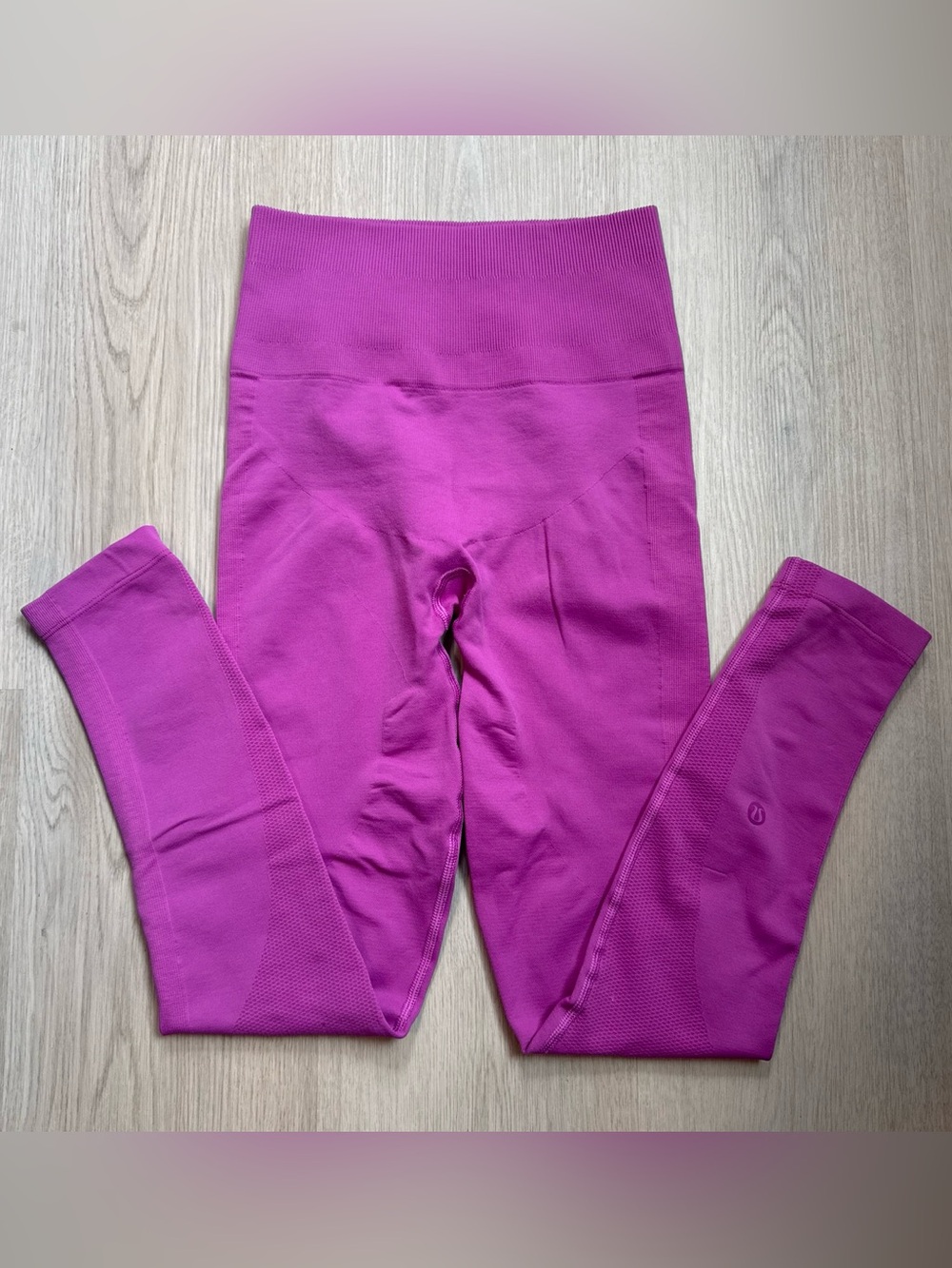 lululemon athletica Seamless High-Rise Leggings in Bright Magenta